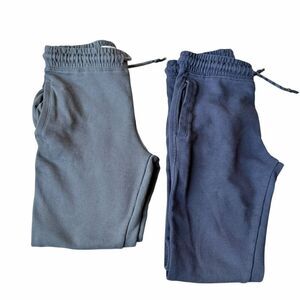 Mango Jogger Elastic waist adjustable drawstring side pockets 100% Cotton SZ 10